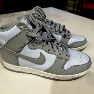 Nike High Dunks in grey and blue. Only worn once.